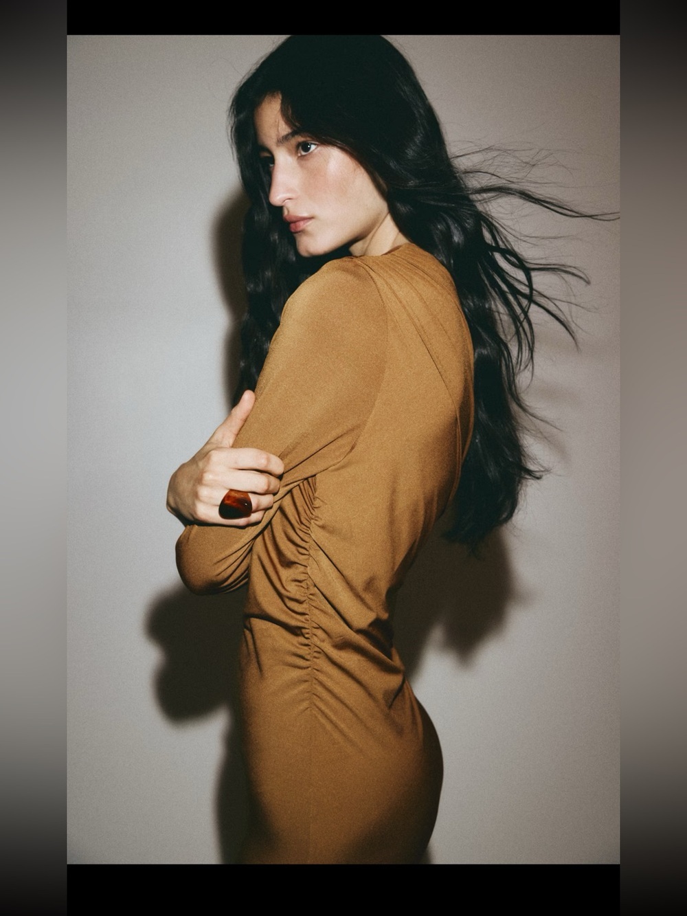 H&M DRAPED ONE-SHOULDER DRESS - Picture 3 of 16